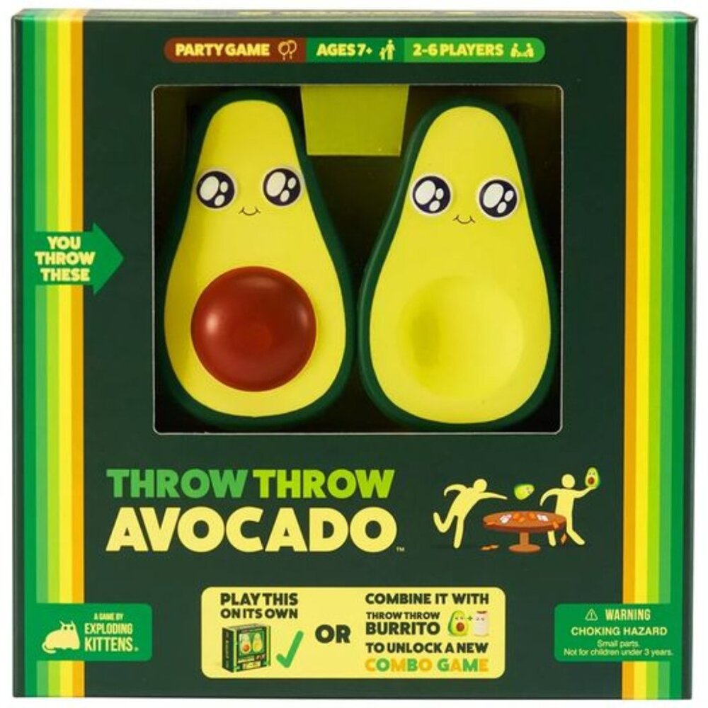 Throw Throw Avocado Game by Exploding Kittens.